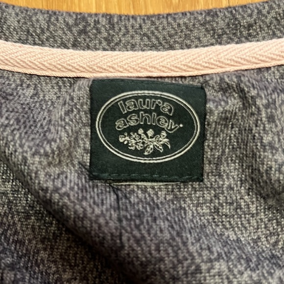 Laura Ashley pink/gray short sleeve soft cozy pj top and pj salvage brand bottom - Picture 3 of 7